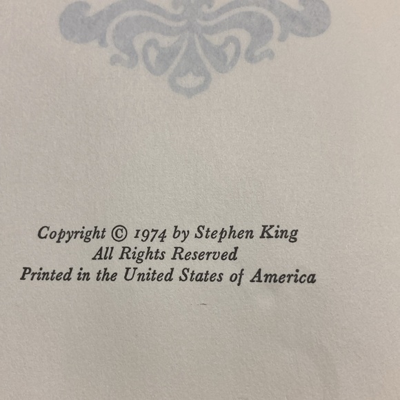 Collector Vintage Steven King Carrie - Picture 8 of 12